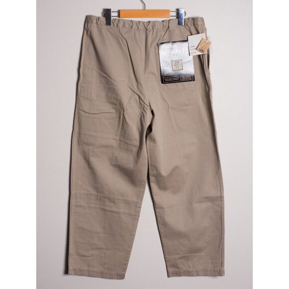 Deadstock Vintage Y2k Structure Mens Medium Wide Leg Cargo Pants Beige - Picture 7 of 8